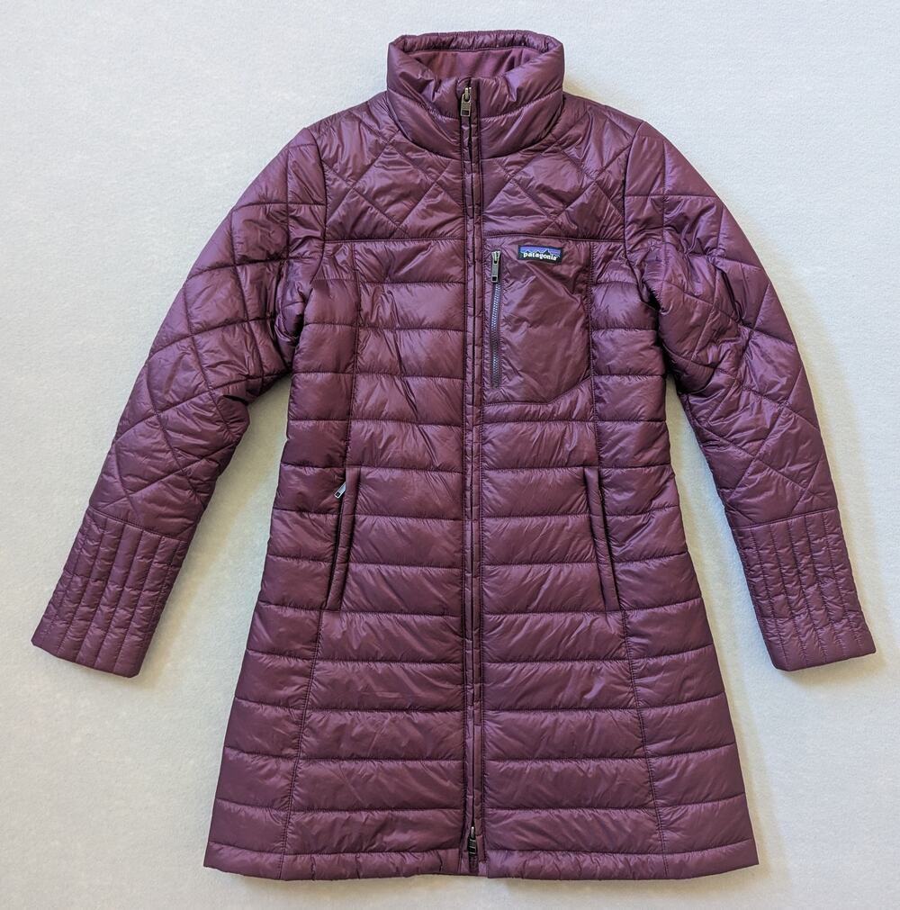 Patagonia Radalie Parka Women's Small Purple Insulated Quilted Jacket Coat